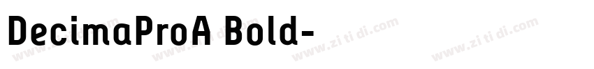 DecimaProA Bold字体转换